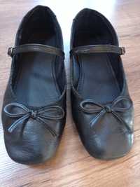 Buty dla dziewczynki Lasocki, baleriny czarne dziewczęce rozm. 35
