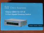 Cisco Business 110 Series 1105TD Switch sem gestão 5 x 10/100/1000