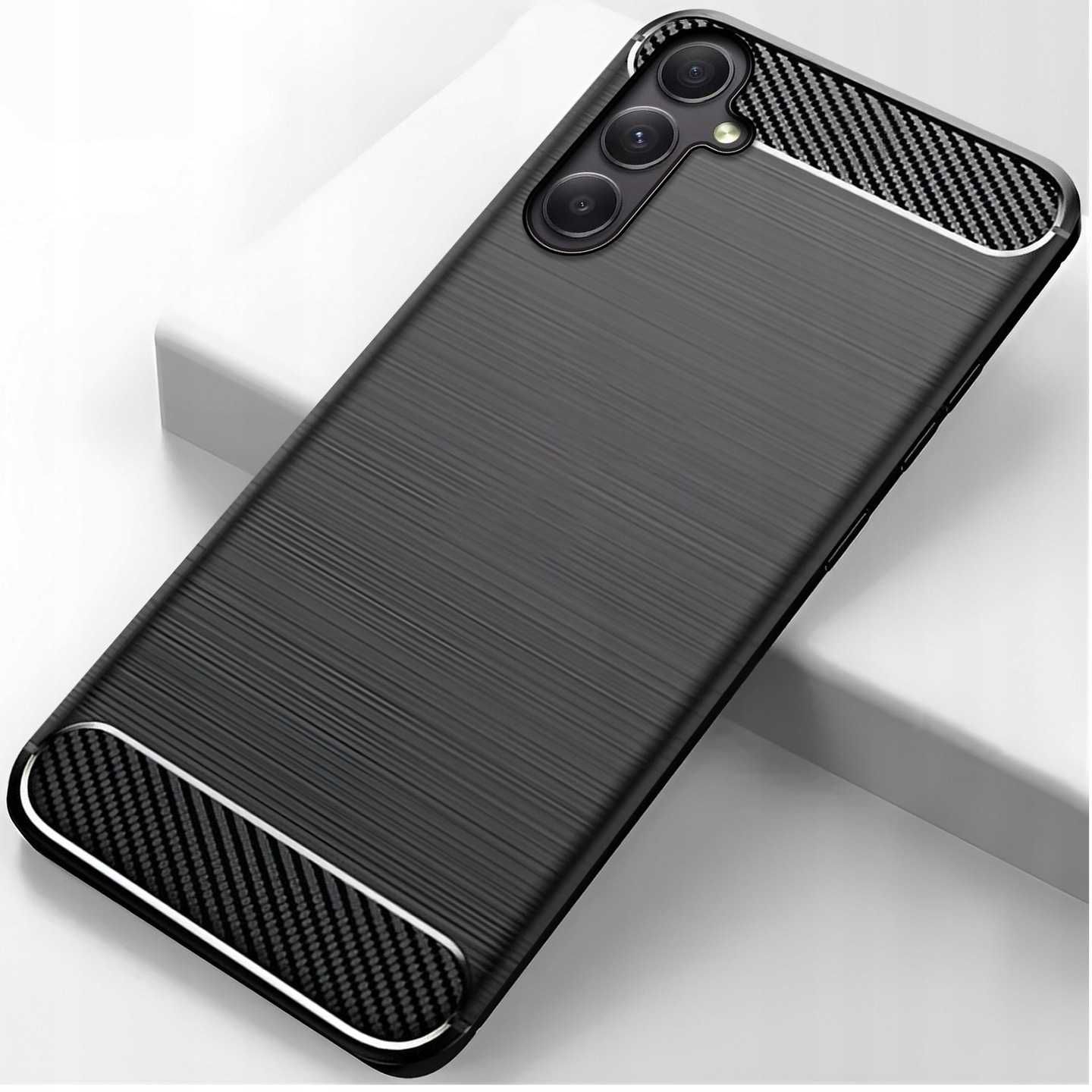 Etui Carbon do Samsung Galaxy S23 FE + Szkło Hartowane