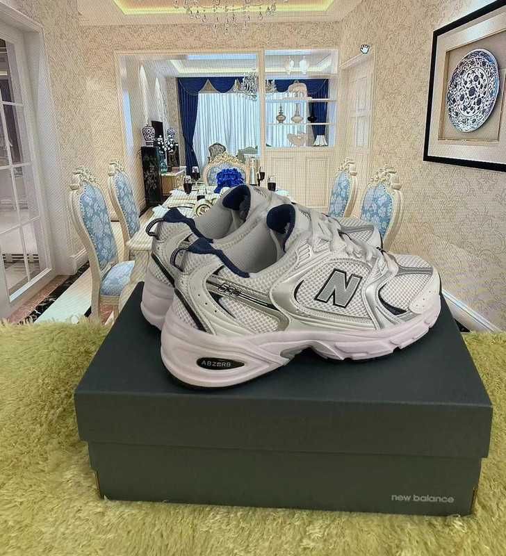 Butymęskiedamskie_NewBalance530WhiteSilver Navy R.37.5
