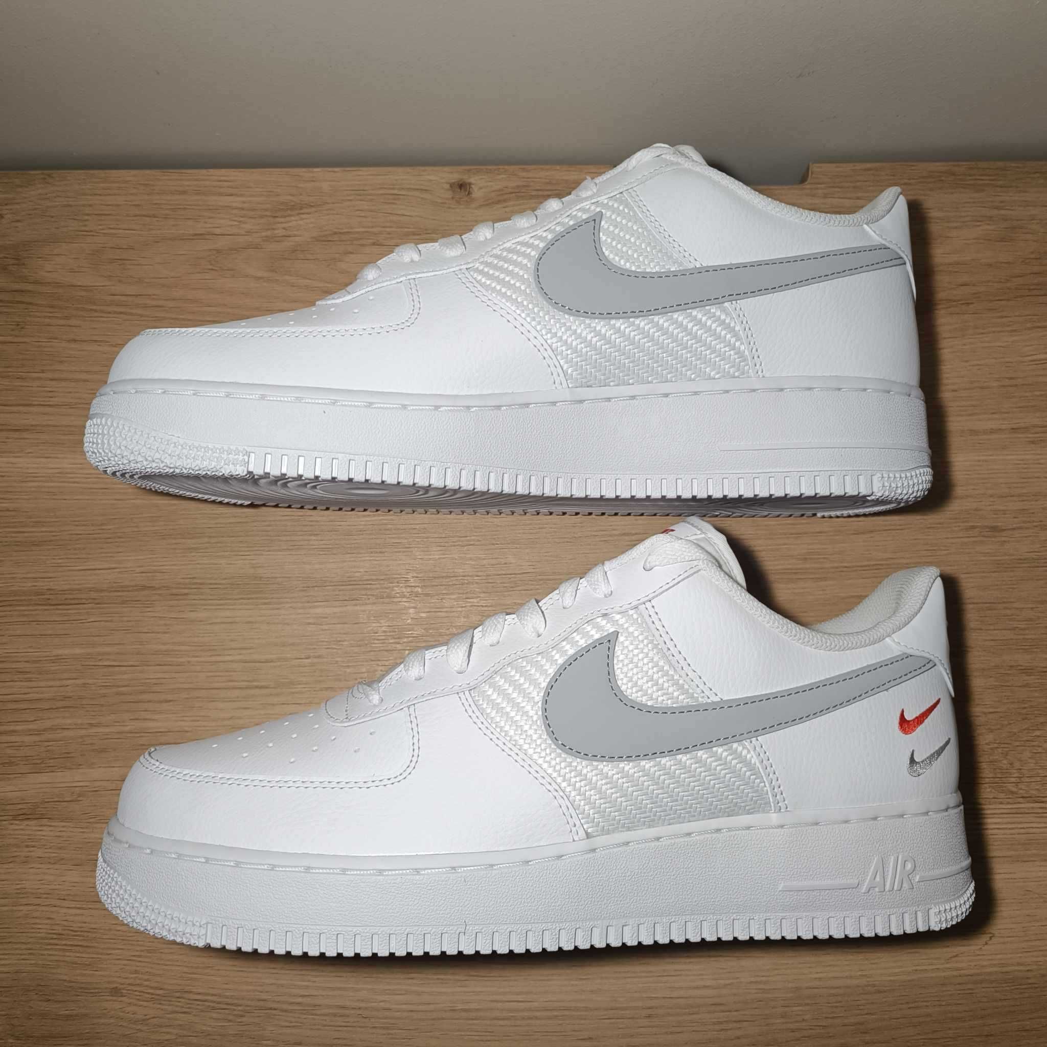 Nike Air Force 1 '07 r. 46 (30 cm) White/Wolf Grey-Picante Red