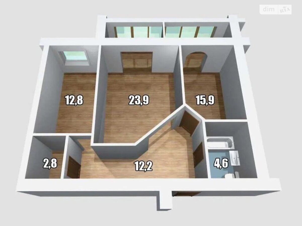 2-к 73 кв.м З сучасним ремонтом, меблями, автономкою 56 000 $ торг