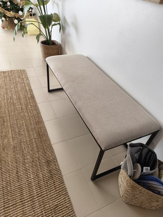 Banco comprido de hall