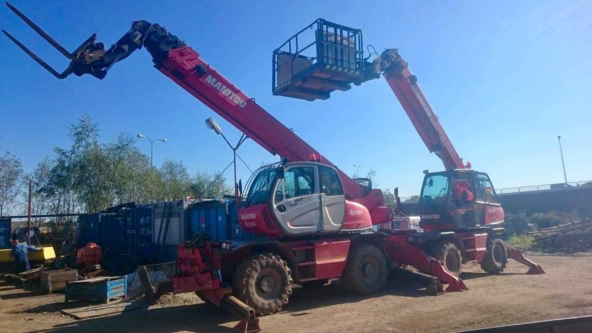 WYNAJEM Manitou MRT z operatorem ładowarka teleskopowa obrotowa roto