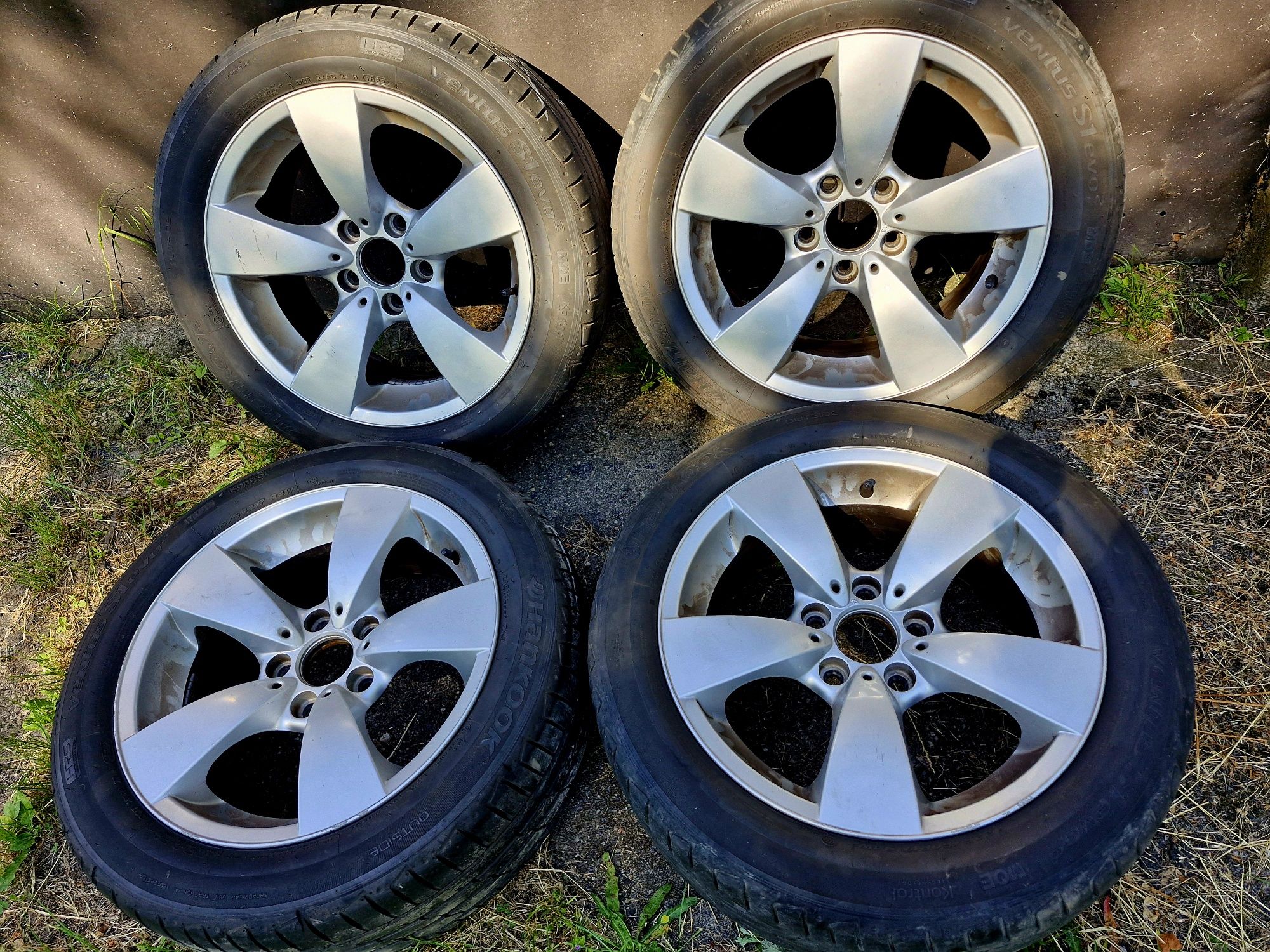 4 felgi BMW styling 122 oryginal z oponami Hancock 225/50/17