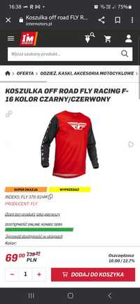 Koszulka enduro, narty FLY Racing F-16 Jersey 2xl NOWA