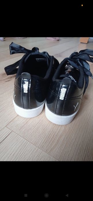 Buty adidasy trampki puma bascet czarne połysk