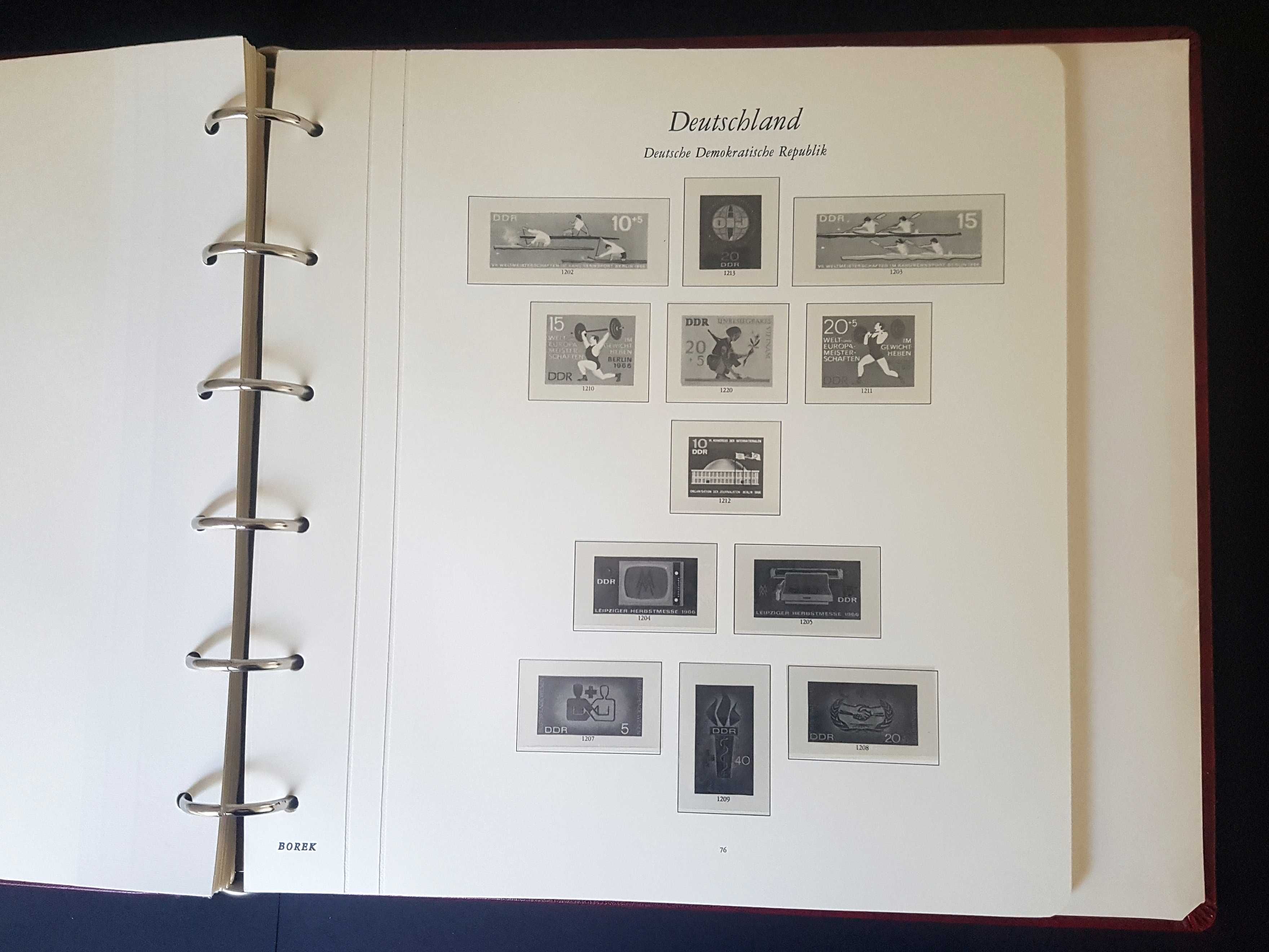 Profesjonalne Albumy Borek do Kolekcji Znaczków z NRD lata 1949-74