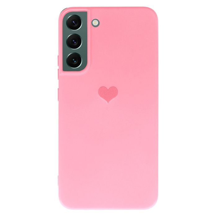 Vennus Silicone Heart Case Do Samsung Galaxy S22 Plus Wzór 1 Różowy
