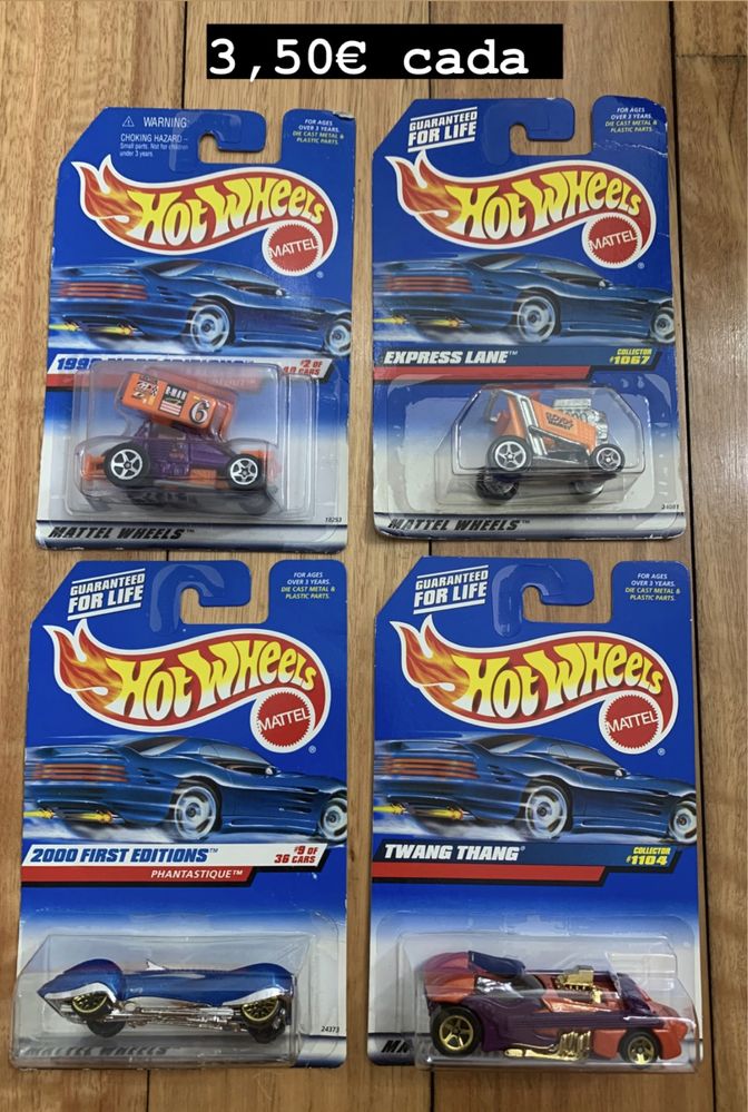 Hot wheels em cartela