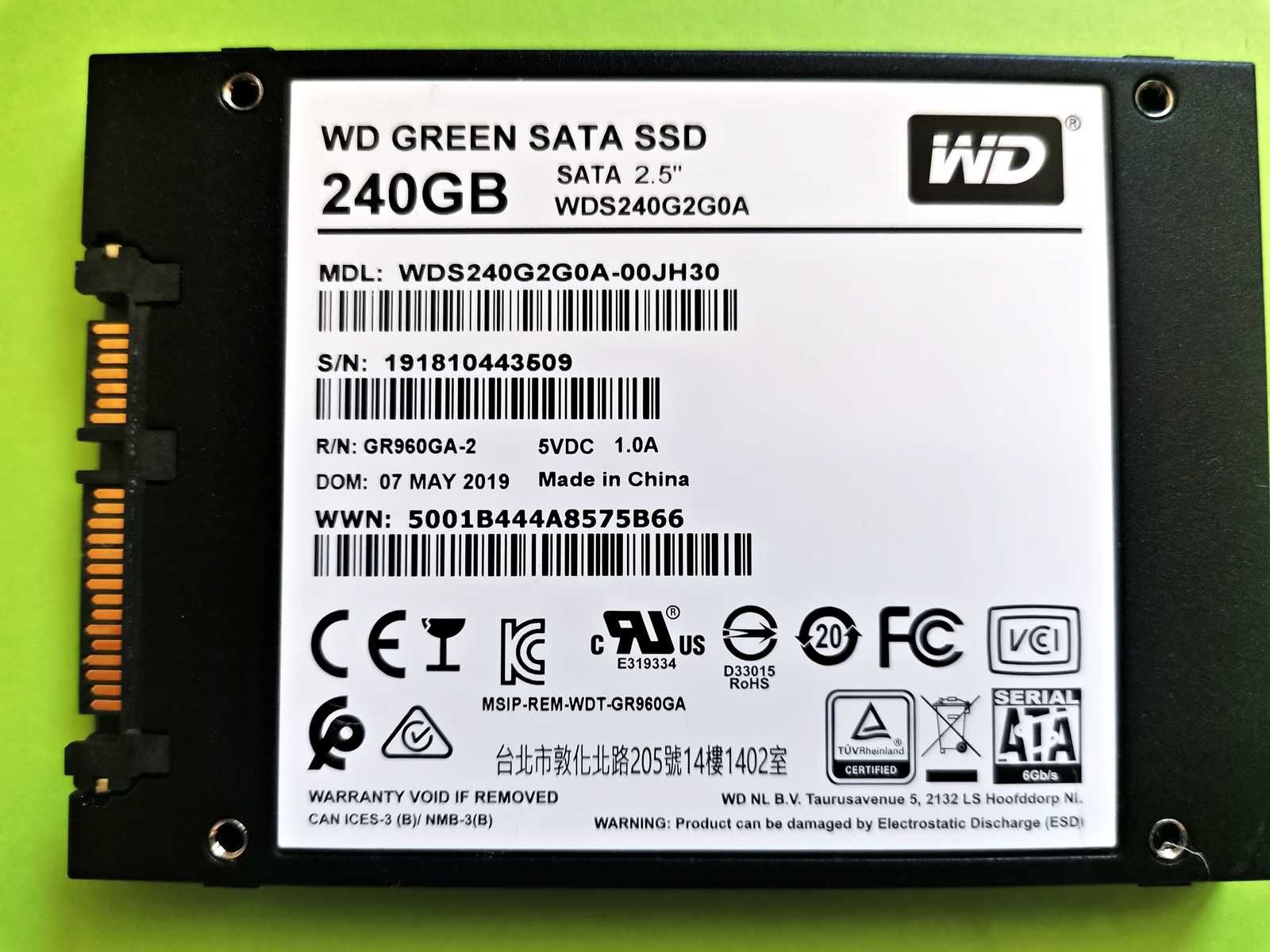 SSD 240GB WD Green