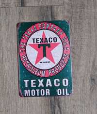 Tablica rejestracyjna USA Texaco Motor OIL Nowa Wysyłka