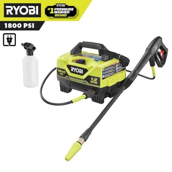 Електрична мийка RYOBI RY141802 — 1800 PSI, 1.2 GPM