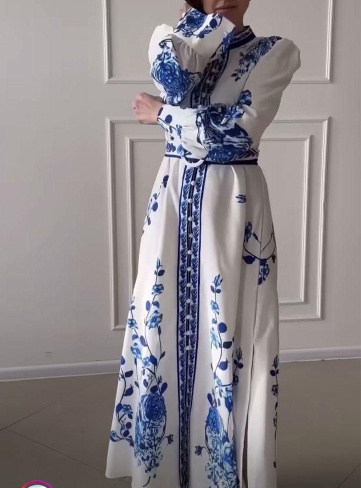 Платье в украинском стиле вишиванка