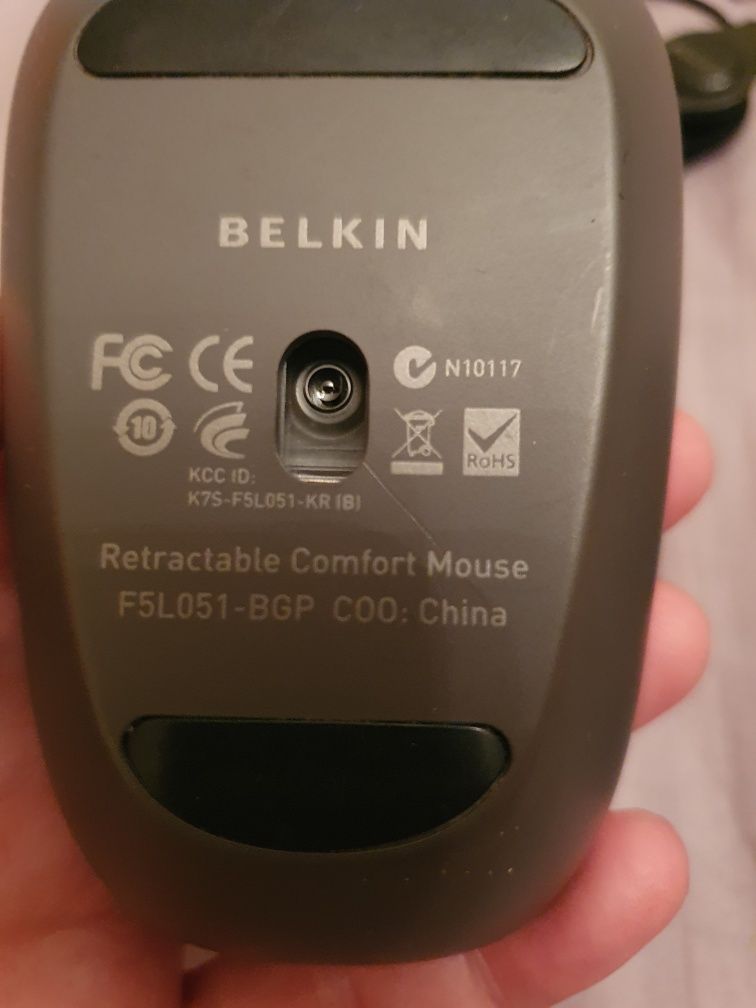 Мишка  компьютерна  Belkin F5L051QQBGP Comfort Retractable Mouse