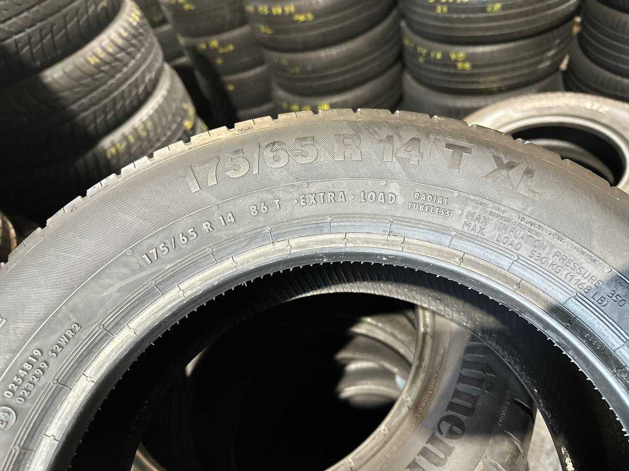 Літні шини 
175/65 R14 Continental Eco5 4шт 2022рік Romania