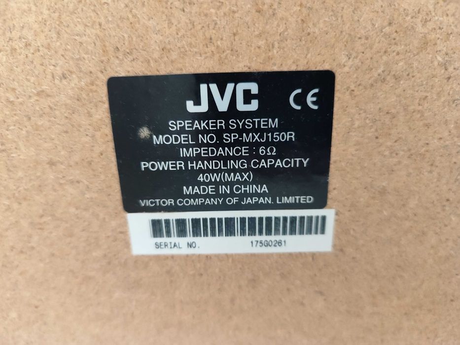 Wieża JVC CA-MXJ150R Głośniki JVC SP-MXJ150R