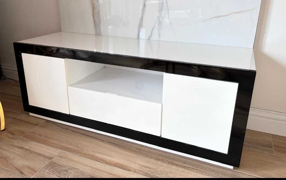 Szafka rtv , komoda biały polysk