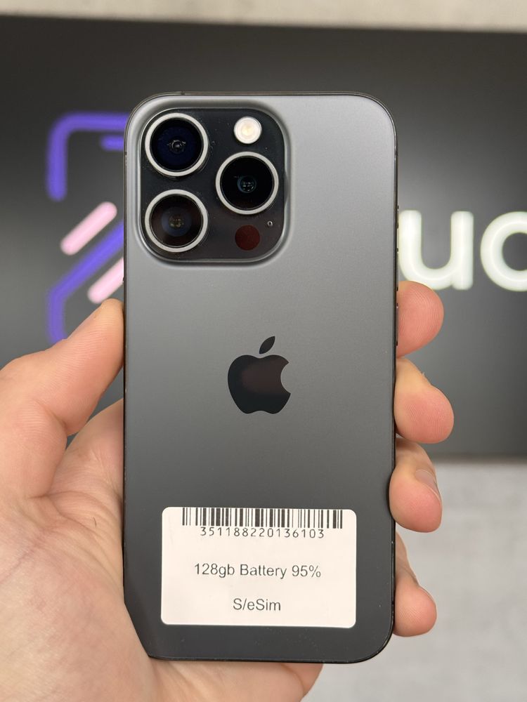 RATY 0% iPhone 15 Pro 128GB e-Sim BATERIA 95% GWARANCJA 12 miesięcy!!!