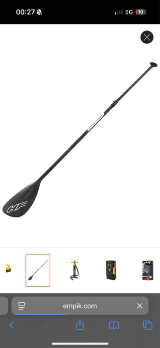 Bestway Deska SUP Hydro-Force Fastblast Tech, zestaw, 381x76x15 cm