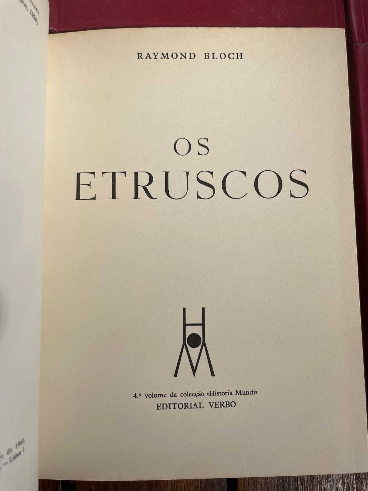 Cyril Aldred, Os Egípcios, Raymond Bloch, Os Etruscos, Blengen, Tróia