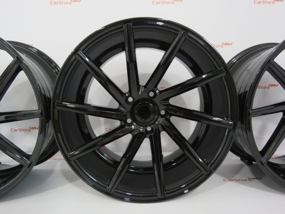 Jantes Look Vossen Cvt 19 x 8.5+9.5 et35 5x120 Preto Brilhante