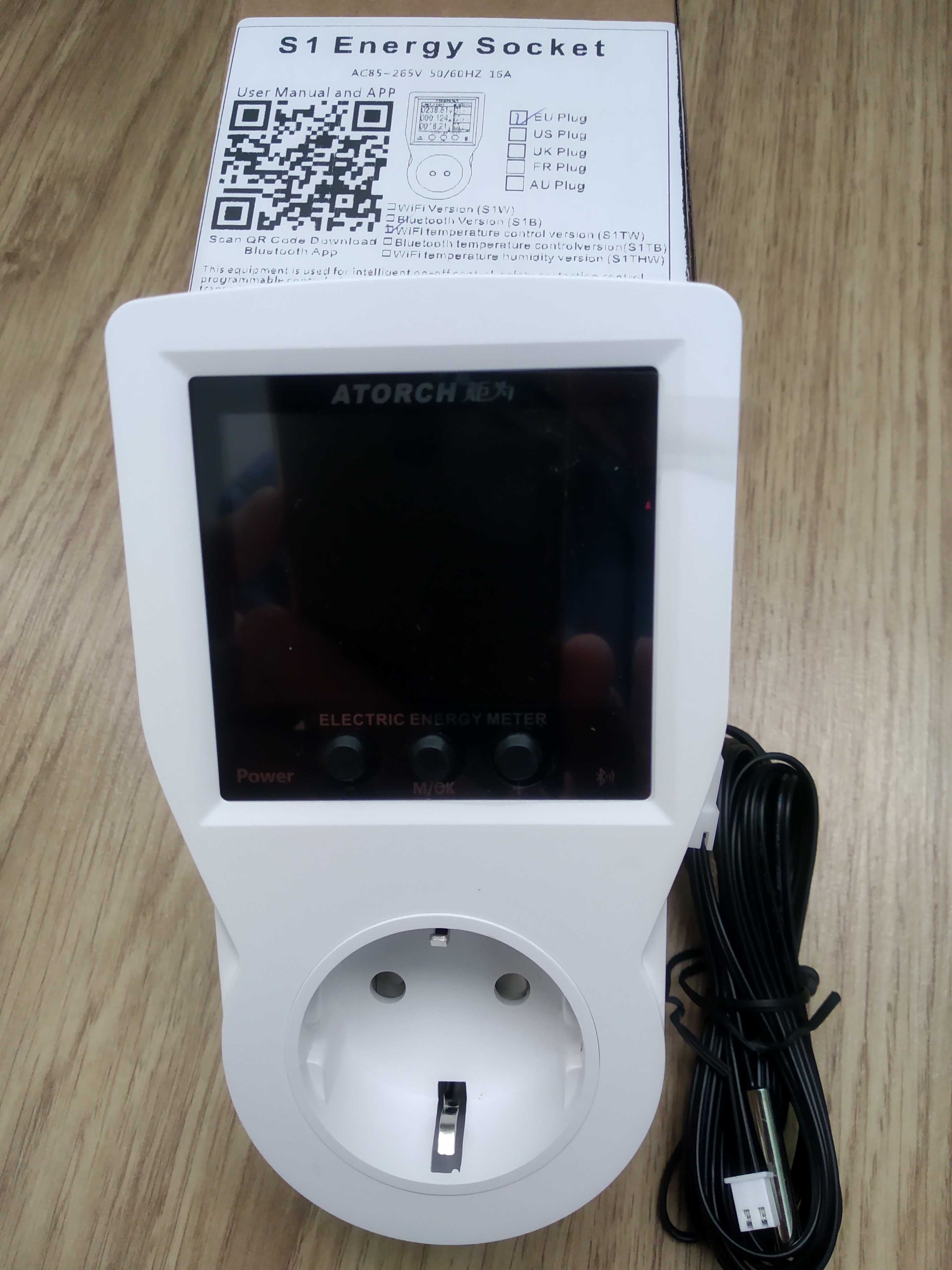 Atorch S1WT терморегулятор poзумна розетка  Wi-fi