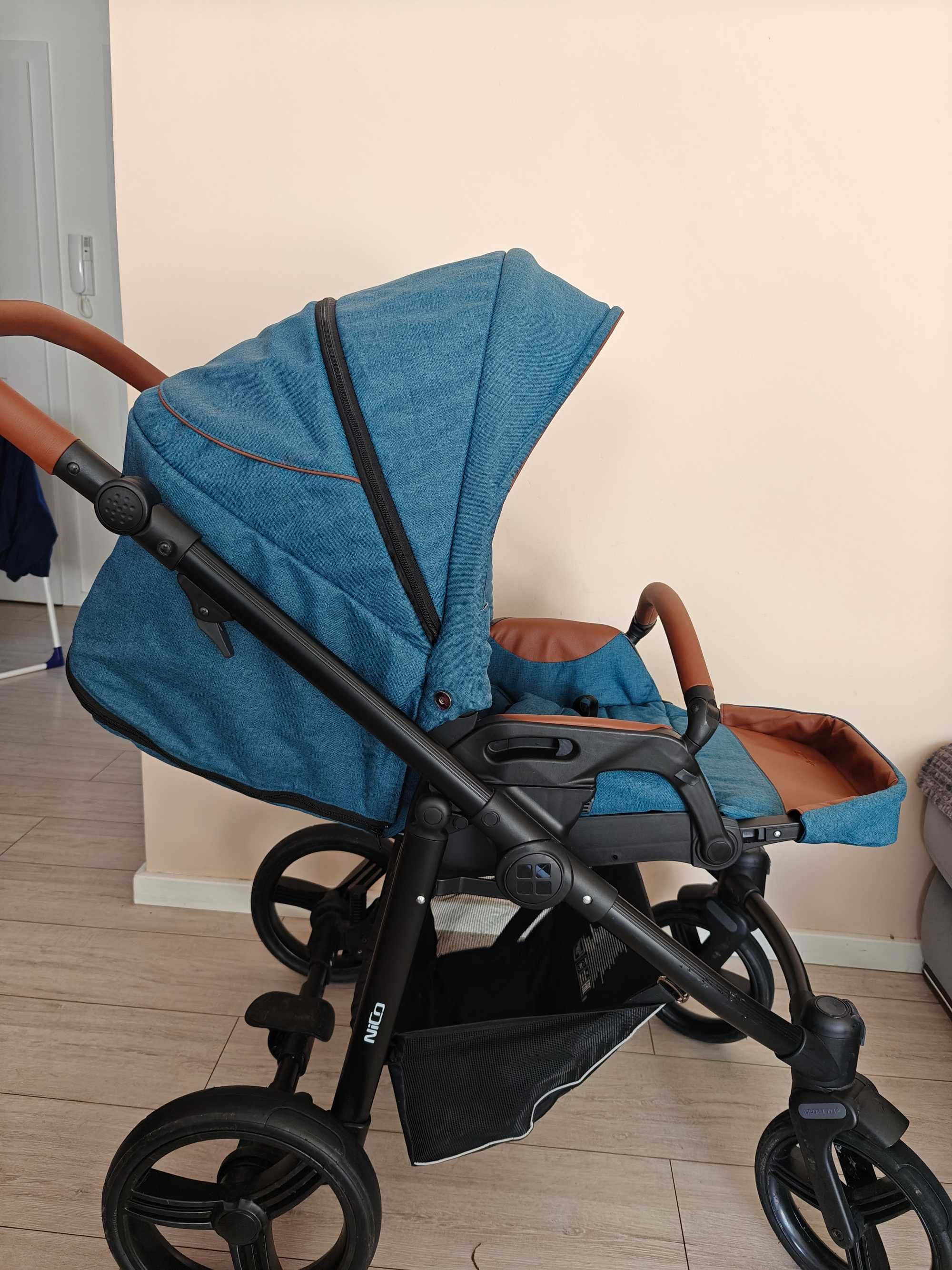 Wózek spacerowy Bebetto w bardzo dobrym stanie jeszcze na gwarancji.