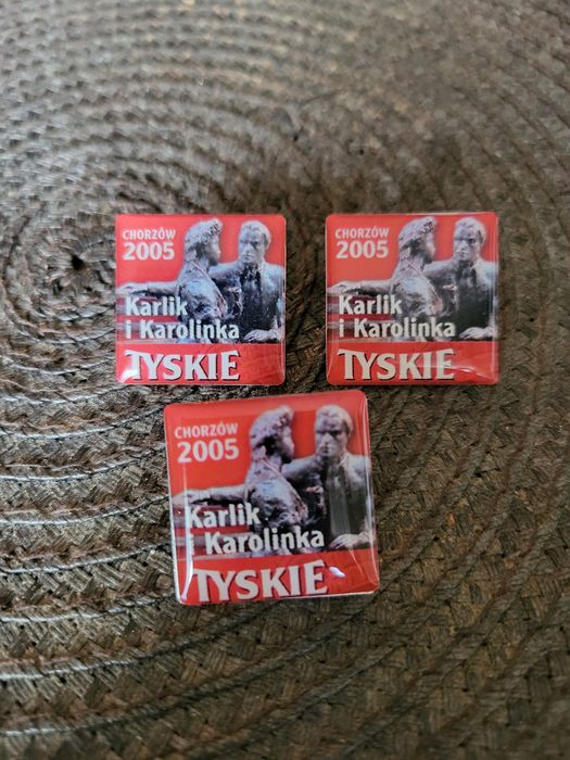 Tyskie przypinki piny kolekcjonerskie Karlik i Karolinka 2005