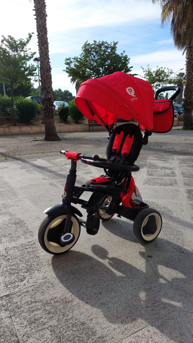 Triciclo QPLAY Dobrável Rito Red