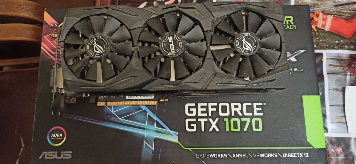 Відеокарта 1070 ASUS, файна, робоча без контрофактів