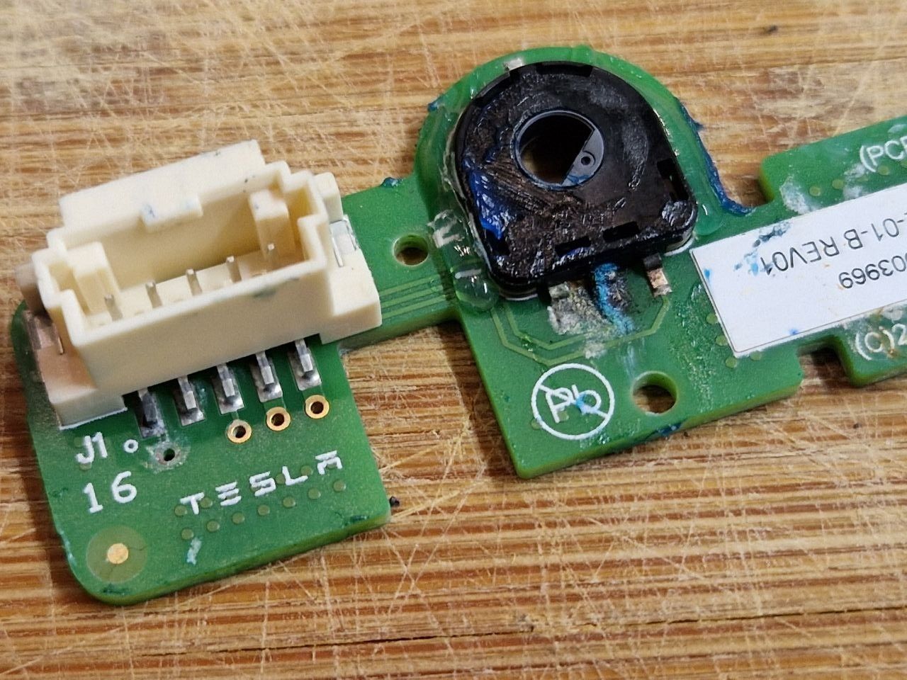 Энкодер, резистор RDC506002А для ремонта лючка зарядки тесла 10кОм,