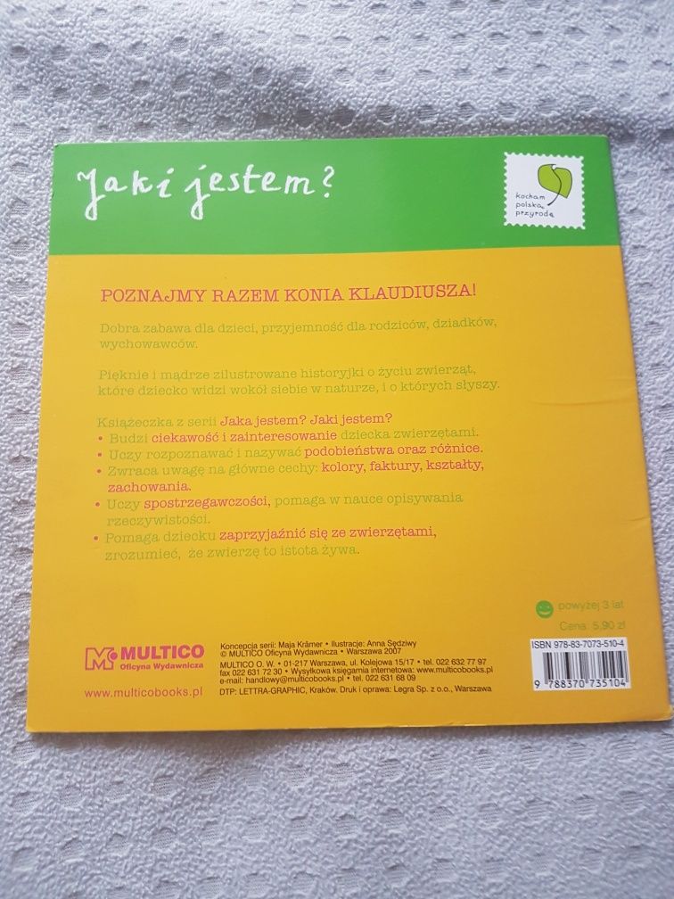 Jaki jestem? Koń Klaudiusz - książka o koniach