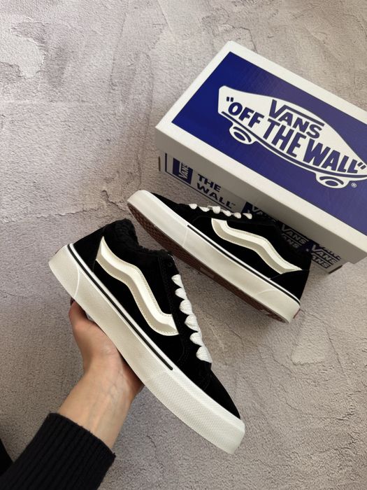 Vans knu skool ванс кну скул кеди на хутрі зимові кросівки