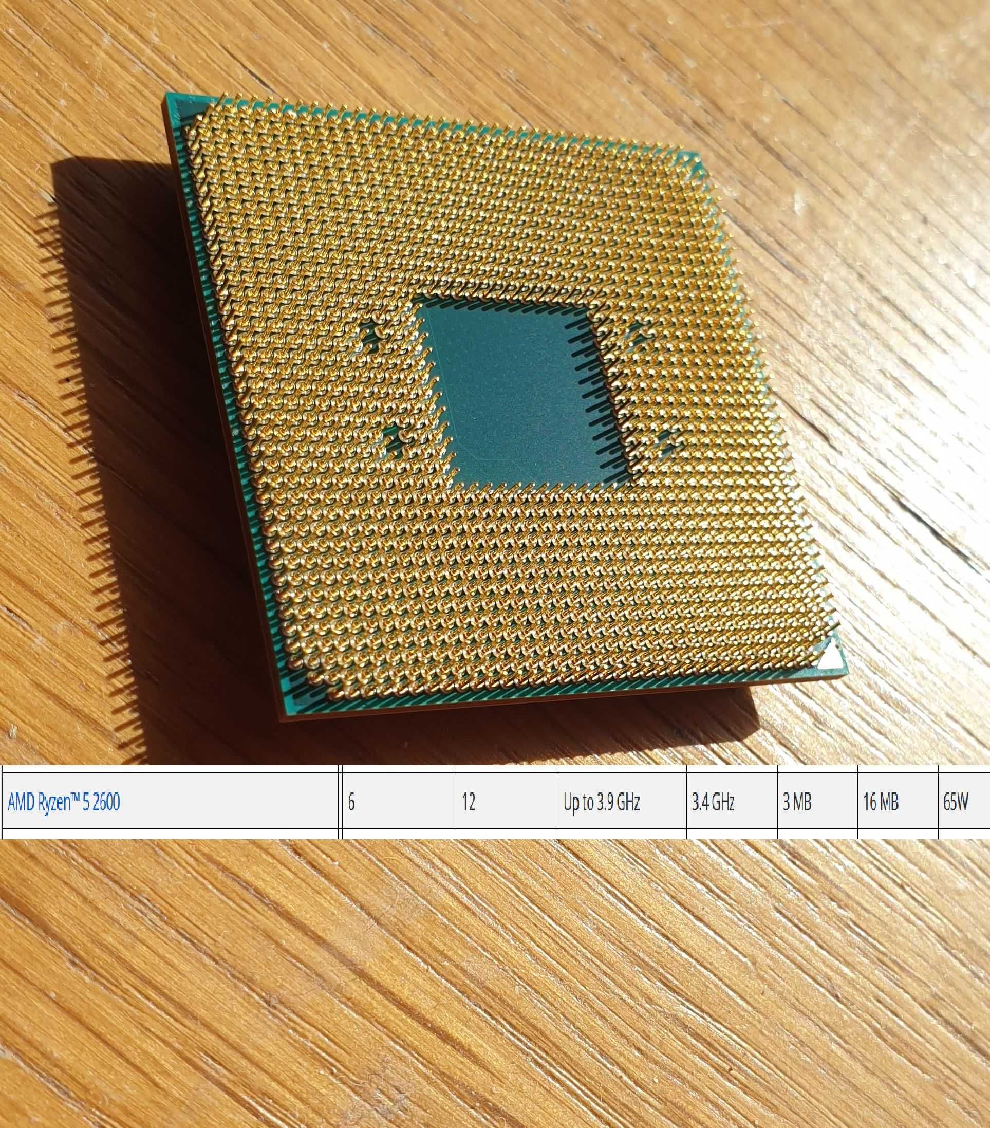 Procesor Ryzen 5 2600 6 RDZENI x 3,9 GHz AM4 65w Pc ddr4 cpu komputer