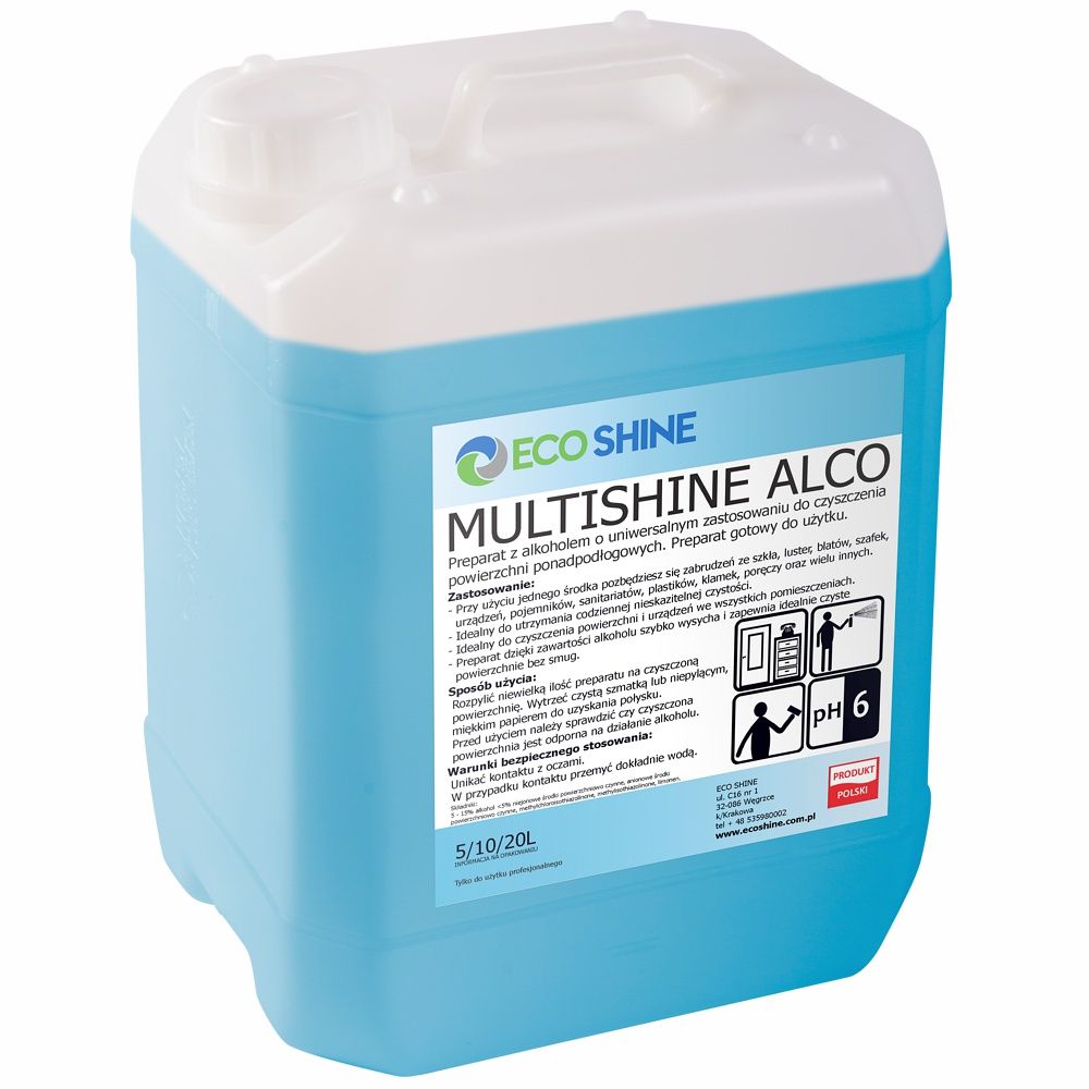 ECO SHINE Multishine Alco uniwersalny płyn do mycia powierzchni 5L