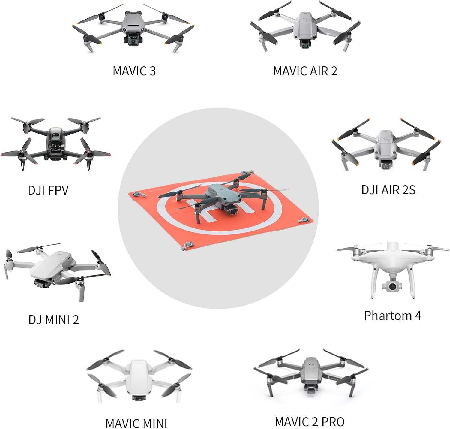 Lądowisko Składane Mata PGYTECH Pro do Dronów dwustronna wodoodporna
