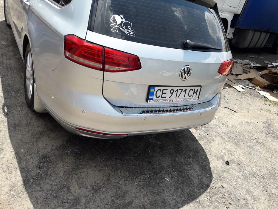 VW Passat B8 SW Накладка на задний бампер нержавейка Carmos (г)