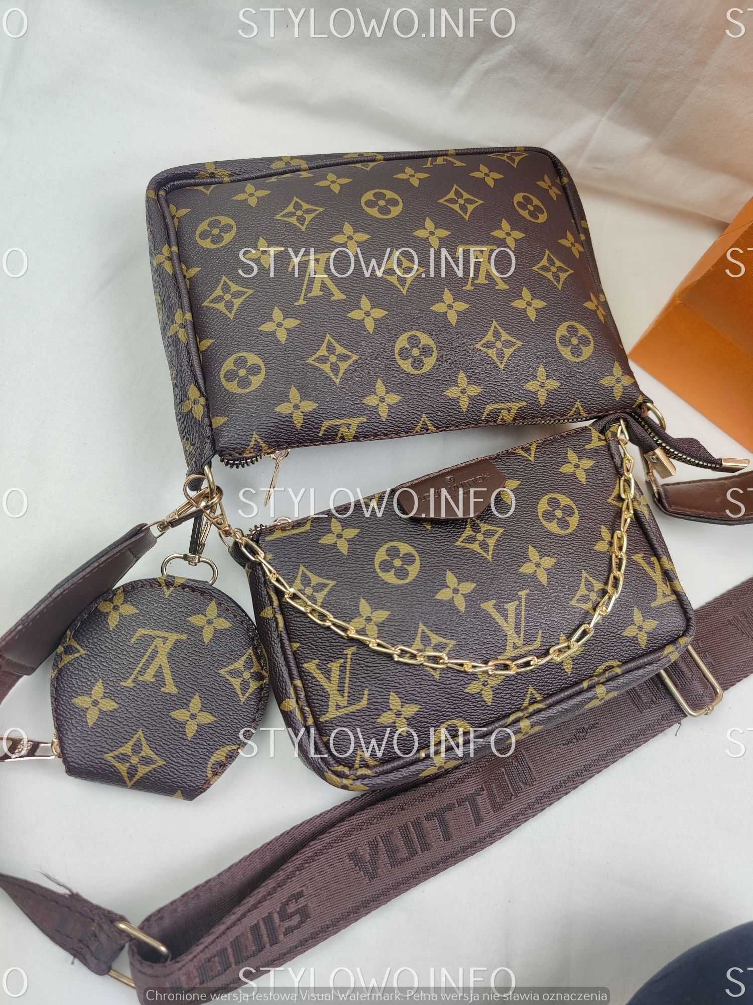 Torebka LV Louis Vuitton 3w1 monogram brazowa Hit Premium