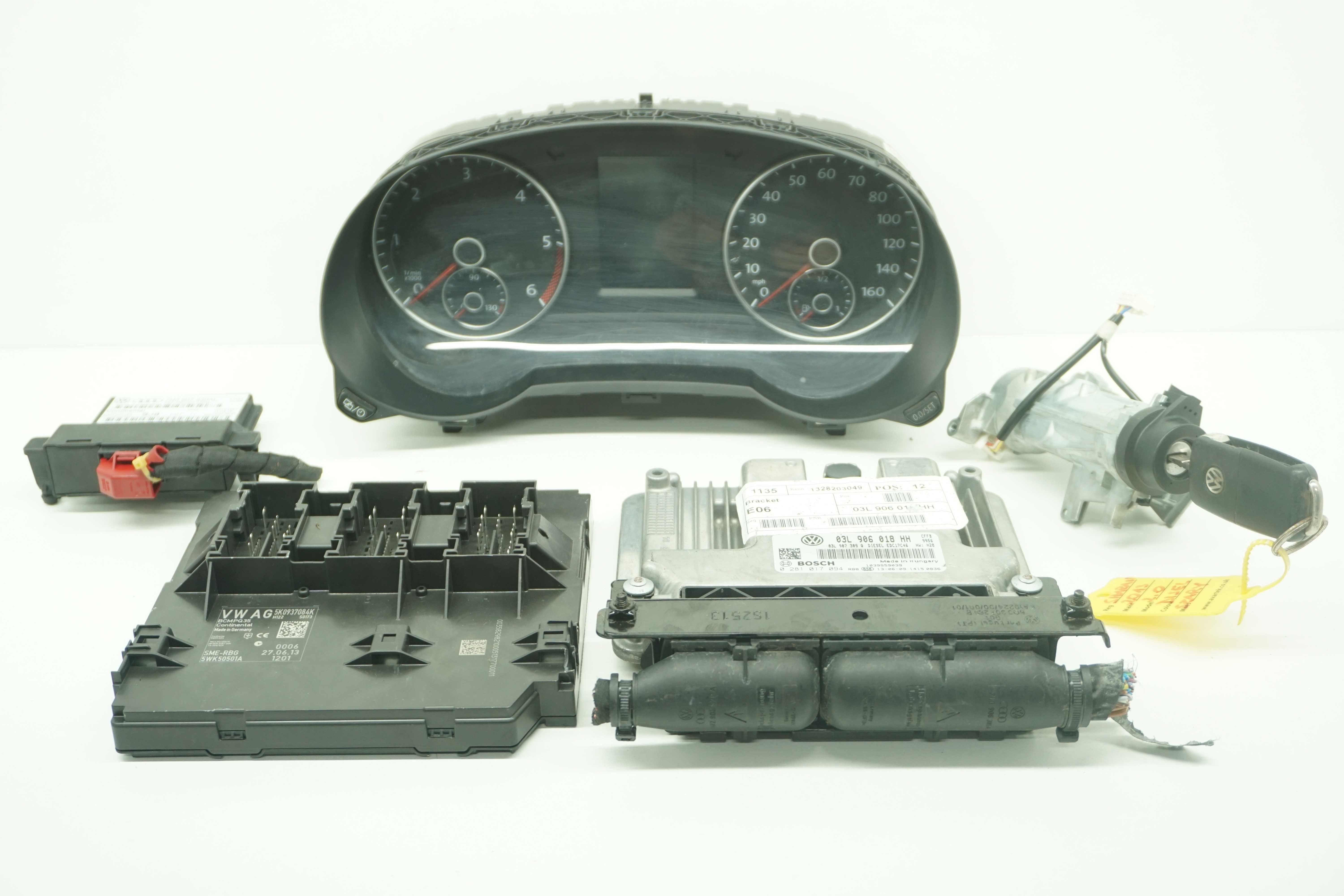 Vw Sharan II 7n Alhambra 7n 2.0 tdi Cff zestaw startowy Ecu komputer *
