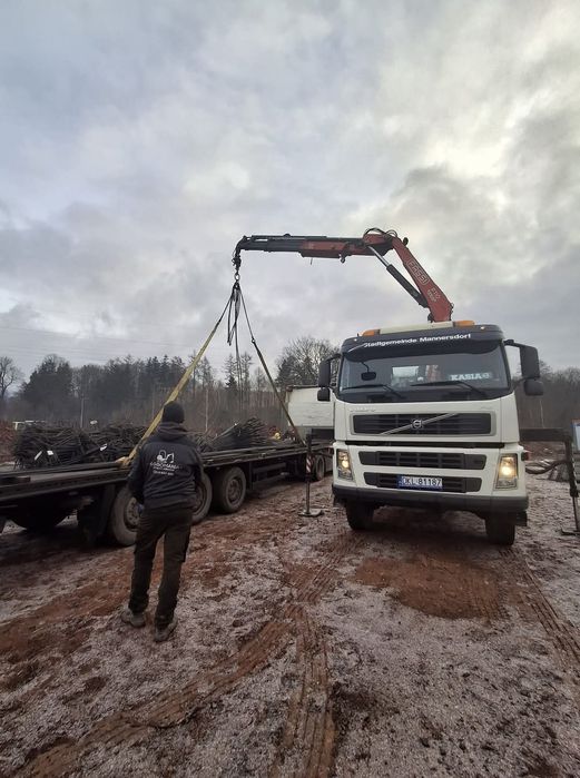 Usługi koparką prace ziemne transport kruszywa  usługi hds