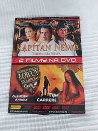 2 x film DVD Kapitan Nemo Tajemnicza Wyspa/Łowcy Skarbów cz. III