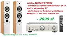 zestaw kolumny Wilson SIX J. Góra+ Wzmacniacz Denon pma600ne +5m kabla
