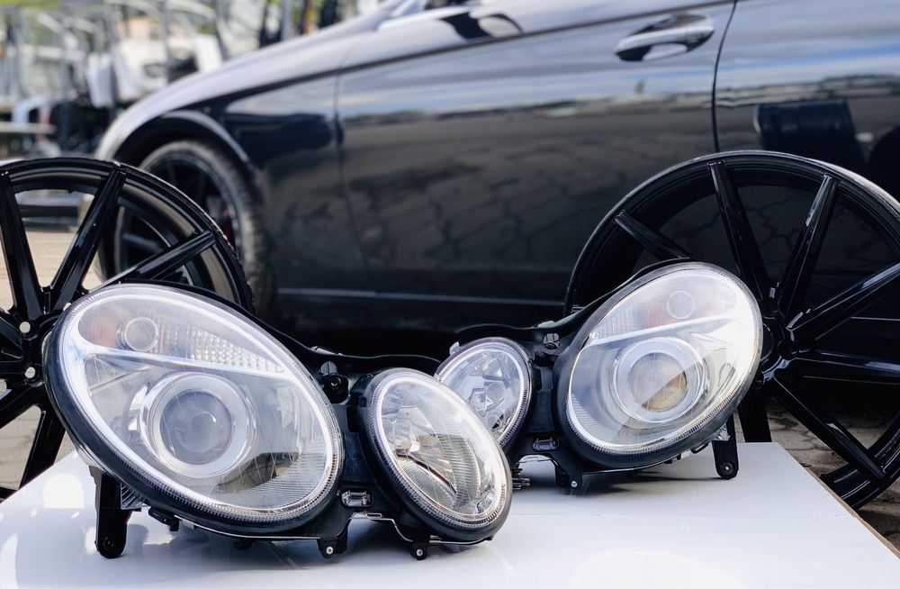 Фары Mercedes Benz w211 Дорестайлинг Галоген Фара Оптика АвтоРозборка