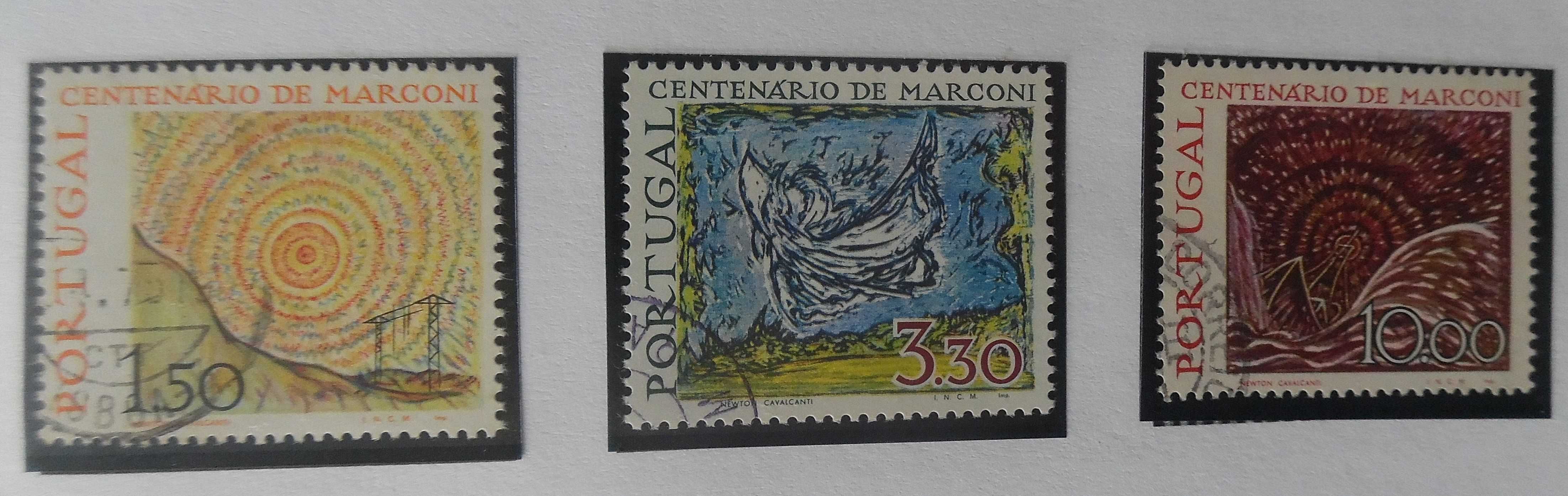 Selos Portugal 1974-Cantenário Marconi Completo