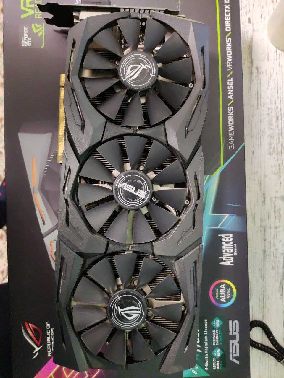 Купити відеокарту Asus GTX 1070 Ti Strix 8GB в ідеальному стані!