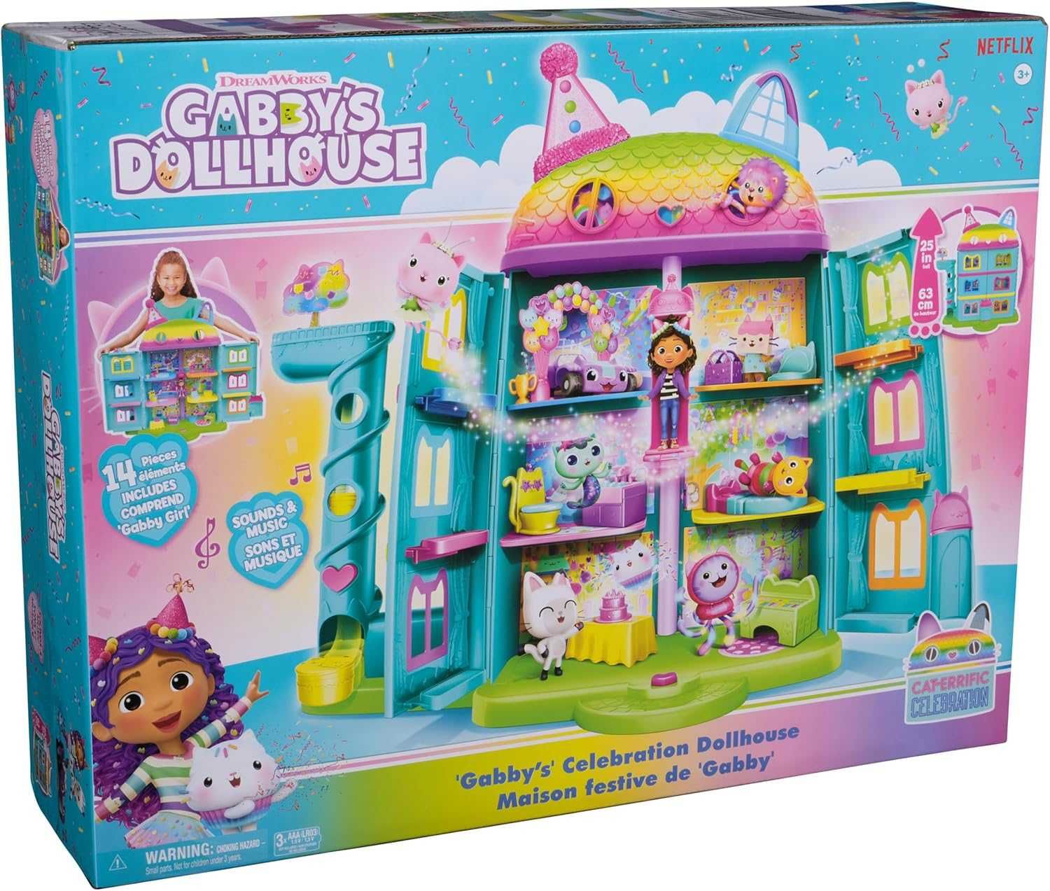 Ігровий набір Gabby's Dollhouse Святковий ляльковий будиночок Габбі
