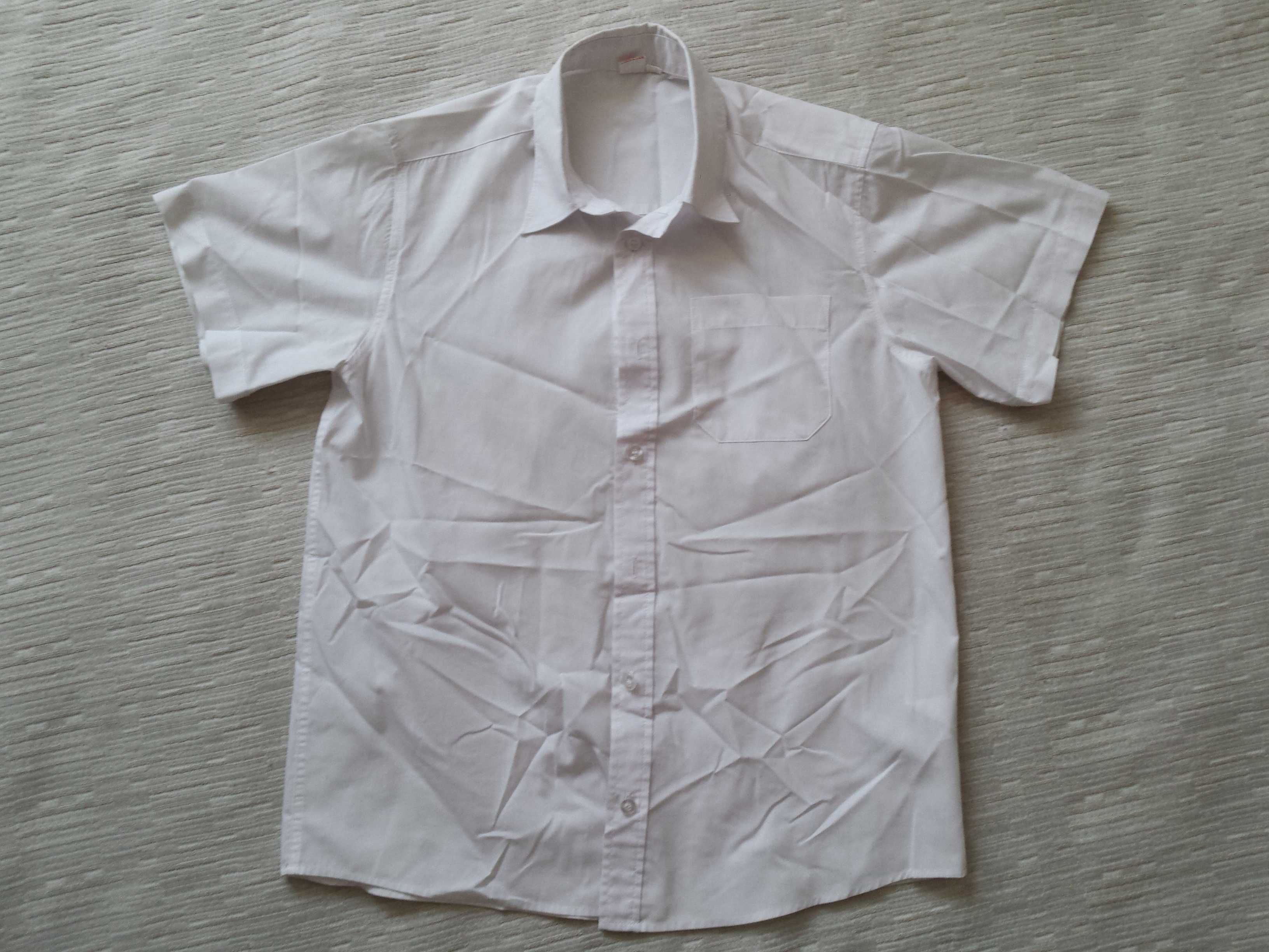 COOLCLUB koszula roz. M (wg metki 164), krótki rękaw, bawełna, biała