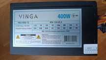 Блок живлення ATX Vinga PSU-400-12 400Вт (новий)