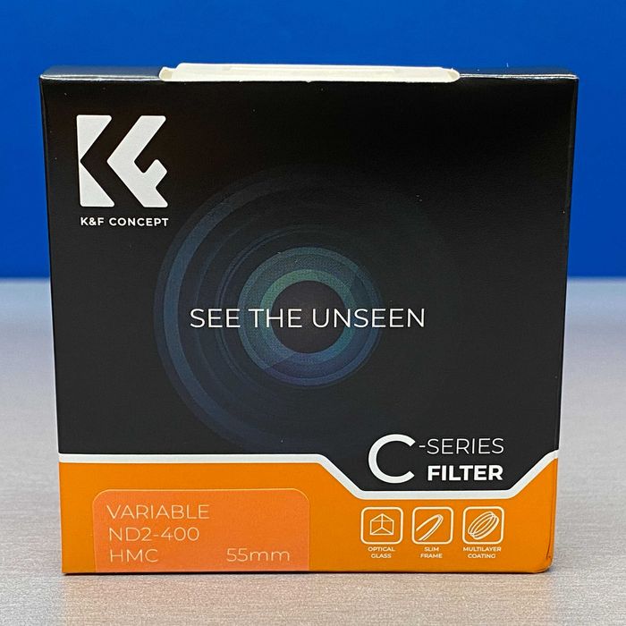 K&F Concept C-Series ND2-400 (Filtro ND Variável) - 55mm - SELADO